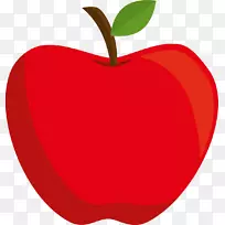 苹果下载剪贴画手绘红苹果