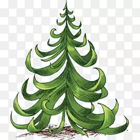 圣诞树新年树-绿树
