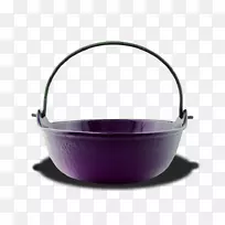 火锅，汤锅，纳巴蒙诺，紫色炊具和烘焙用具-紫色到锅