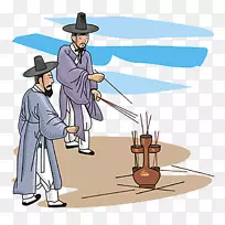 剪贴画-那个领导木头的人
