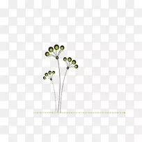 花卉设计花瓣图案-美丽的绿草