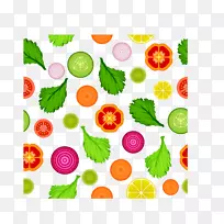 洋葱环植物剪贴画-蔬菜背景图