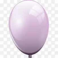 紫色气球.手绘紫色气球