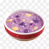 粥薯蓣红薯食品营养-紫米粥