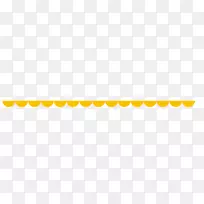 黄色材质角字体分界线