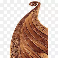 瓦萨9世纪维京船-复古弓雕