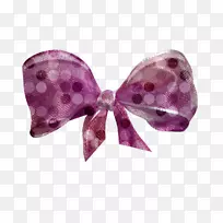 彩带纸粉紫色拉索紫蝴蝶结