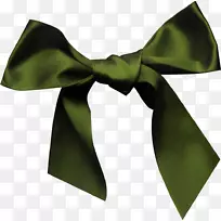 丝带绿色领结-深绿色蝴蝶结