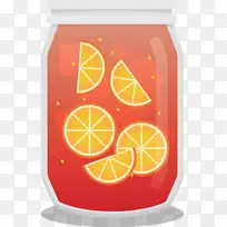 橙汁血橙瓶饮料载体瓶