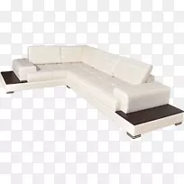 桌子角沙发-白色组合式沙发