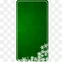 圣诞树标志剪辑艺术.绿色方块文本框材料