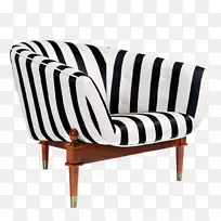 沙发家具俱乐部椅子吧凳子黑白条纹沙发