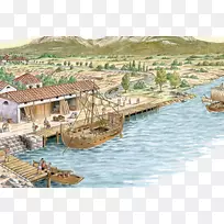 海上运输物流港口摩尔斯基码头-古代港口城市
