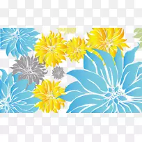 菊花花卉花瓣图案-简单花卉装饰