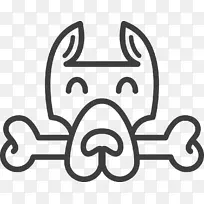 波美拉尼亚小狗标志宠物-卡通狗材料