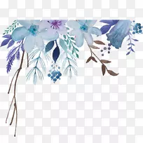 水彩画：花卉水彩画皇家-免费彩绘花卉装饰图案