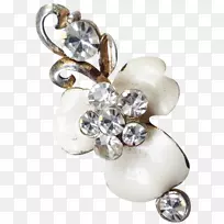 耳环珍珠首饰胸针-花卉首饰材料