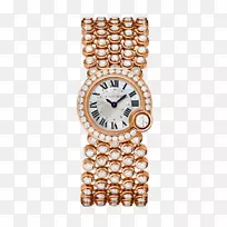 珠宝首饰瑞士制钻石机械女式金卡地亚手表