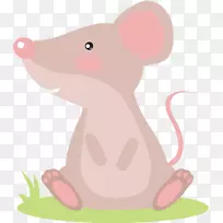 计算机鼠标鼠画插图.绘制鼠标