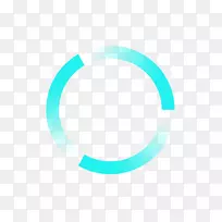 圆形字体-蓝色圆圈