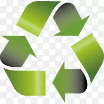 回收符号图标-绿色标志PNG材料