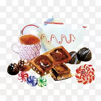 咖啡茶咖啡厅巧克力咖啡蛋糕