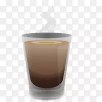 咖啡杯爱尔兰奶油爱尔兰菜黑咖啡