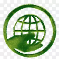 环保标志壁纸-绿色旗帜