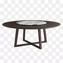 桌子协和桌家具.咖啡色木单板大理石咖啡桌