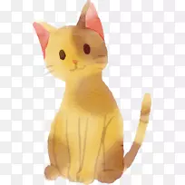 CAT计算机文件-画成黄色的猫