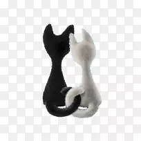猫可爱-卡通猫背