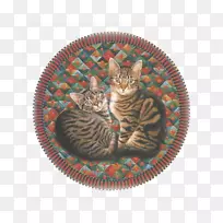 木偶拼图猫被子猫图案
