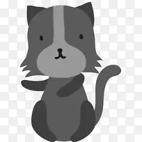 胡须猫狗灰猫