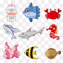 卡通鱼版税-免费剪贴画-鱼，水族馆，水生，动物，卡通
