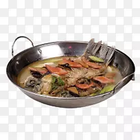 汤食鱼菜油炸鱼汤锅