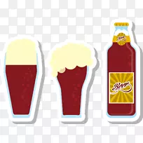 啤酒瓶-英式啤酒装饰图案