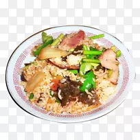 扬州炒饭、意大利面食、铁板烧炒-扬州炒饭背景图片