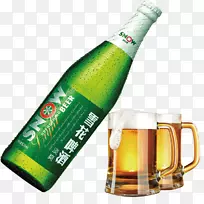 啤酒鸡尾酒拉格冰啤酒瓶-雪啤酒图片