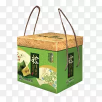 上海粽子礼盒-绿色图案礼盒