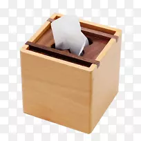纸盒木料创意抽水托盘