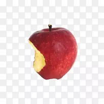 苹果汁摄影-咬掉一个苹果