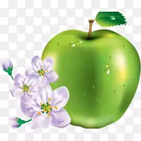一天一个苹果，让医生远离剪路，剪艺术绿苹果花。