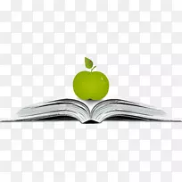 商标字型-绿色苹果
