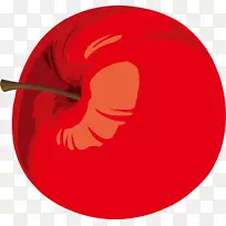 苹果剪贴画-红苹果拉料效果元素免费
