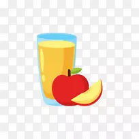 苹果汁水果饮料-黄色苹果饮料