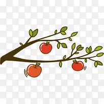 苹果奥格里斯剪贴画手绘苹果树