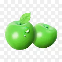 史密斯奶奶绿色苹果-两个蓝苹果