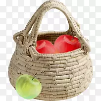 一篮子苹果篮球篮装满了苹果