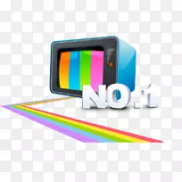 电视机-第一台电视彩色PNG载体材料