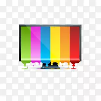 电脑显示器彩色剪贴画电视